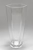 Tiffany & Co. Frank Lloyd Wright Hex Glass Vase