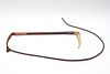 Swaine Adeney Antler, Leather & Silver Riding Whip