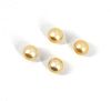 Loose 11 mm. Round Golden South Sea Pearls (4)