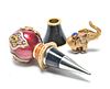 Jay Strongwater Decanter Stopper & Elephant, 2