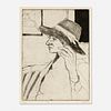 Richard Diebenkorn, #5 (Phyllis Wears a Hat) from 41 Etchings Drypoints by Richard Diebenkorn