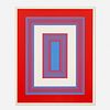 Richard Anuszkiewicz, Red, White and Blue from the 1776 USA 1976: Bicentennial Prints portfolio