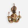 G. Nardi, Diamond and gem-set 'Moretto Veneziano' candelabra brooch
