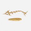 Ronald Hayes Pearson, Gold skeleton fish brooch and tie bar