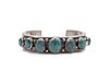 Mark Chee
(DINE, 1914-1981)
Silver and Turquoise Cuff Bracelet