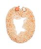 Gail Bird and Yazzie Johnson
(DINE, B. 1949 and B. 1946)
14k Gold, Pearl, and Coral Multi-Strand Necklace