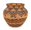Apache Basketry Olla and Tray
(olla) height 13 x diameter 13 inches; (tray) diameter 9 1/4 inches