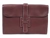 Hermes Jige Brown Clutch Bag 2006