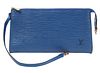 Louis Vuitton Blue Epi Pouchette Bag 1998
