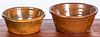 Two Pennsylvania redware bowls