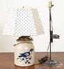 Stoneware table lamp and fat lamp table lamp