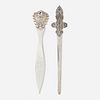 George W. Shiebler & Co., paper knives, set of two