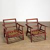 Hans Wegner, pair model GE270 lounge chairs