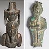 Ancient bronze Nefertem & Osiris, ex-museum