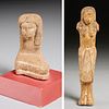 (2) Ancient Egyptian wood figures, ex-museum