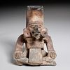 Pre-Columbian pottery figural incensario, ex-Komor
