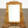 Louis XVI style carved giltwood dressing mirror