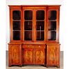 Unusual late Regency mahogany breakfront bookcase