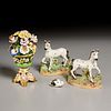 Group (4) English porcelain figural objects