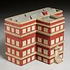 Folk Art painted wood architectural model