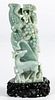Chinese Jadeite Jade Corn Carving