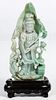 Chinese Jadeite Jade Guanyin Carving