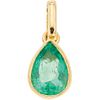 PENDANT WITH EMERALD WITH GIA CERTIFICATE. 18K YELLOW GOLD