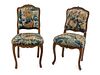 A Pair of Louis XV Oak Side Chairs