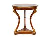 A French Empire Style Mahogany and Parcel Gilt Side Table