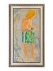 Edna Glaubman (American, 1919-1968) Standing Nude