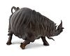 A Bronze Model of a Rhinoceros
