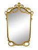 A Rococo Style Giltwood Mirror Height 53 x width 30 inches.