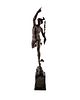 A Bronze Model of Mercury after Giambologna Height of bronze 24 1/2 inches. 