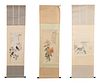A Group of Three Chinese Scrolls