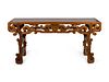 A Chinese Altar Table Height 38 x width 78 x depth 20 1/2 inches.
