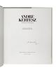 [ARTIST'S BOOK]. KERTESZ, Andre (1894-1985). A Lifetime of Perception. New York: Harry N. Abrams, Inc., Publishers, 1982. FIRST EDITION, SIGNED BY KER