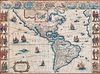 [MAPS & ATLASES]. BLAEU, Willem (1571-1638) -- BLAEU, Jan (1596-1673). Americae nova Tabula. [Amsterdam, ca 1635 or later].