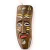 ASIAN HAND CARVED AND PAINTED WOODEN MASK