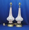 Pair Mid-Century Murano Art Glass Lamps