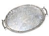 A LARGE GEORGE V SILVER TRAY
 by G & S, Sheffield 