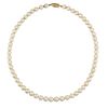 A CULTURED PEARL NECKLACE
 The single-strand of 7.