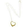 Tiffany &amp; Co Peretti Open Heart 18k Gold Pendant Necklace