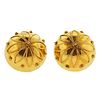 Antique Etruscan 14K Gold Dome Earrings
