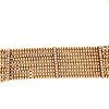 14k Yellow Gold Pearls Victorian Bracelet 