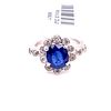 14k Sapphire & Diamonds Ring