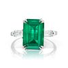 6.9ct COLOMBIAN EMERALD AND DIAMOND RING