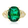6.31ct Emerald And 1.58ct Diamond Ring
