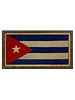 Vintage Framed CUBAN Flag