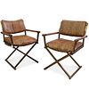 (2 Pc) Pair of Cal-Style Director Chairs