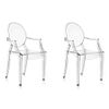 (2 Pc) Set Of Kartell "Louis Ghost" Chairs